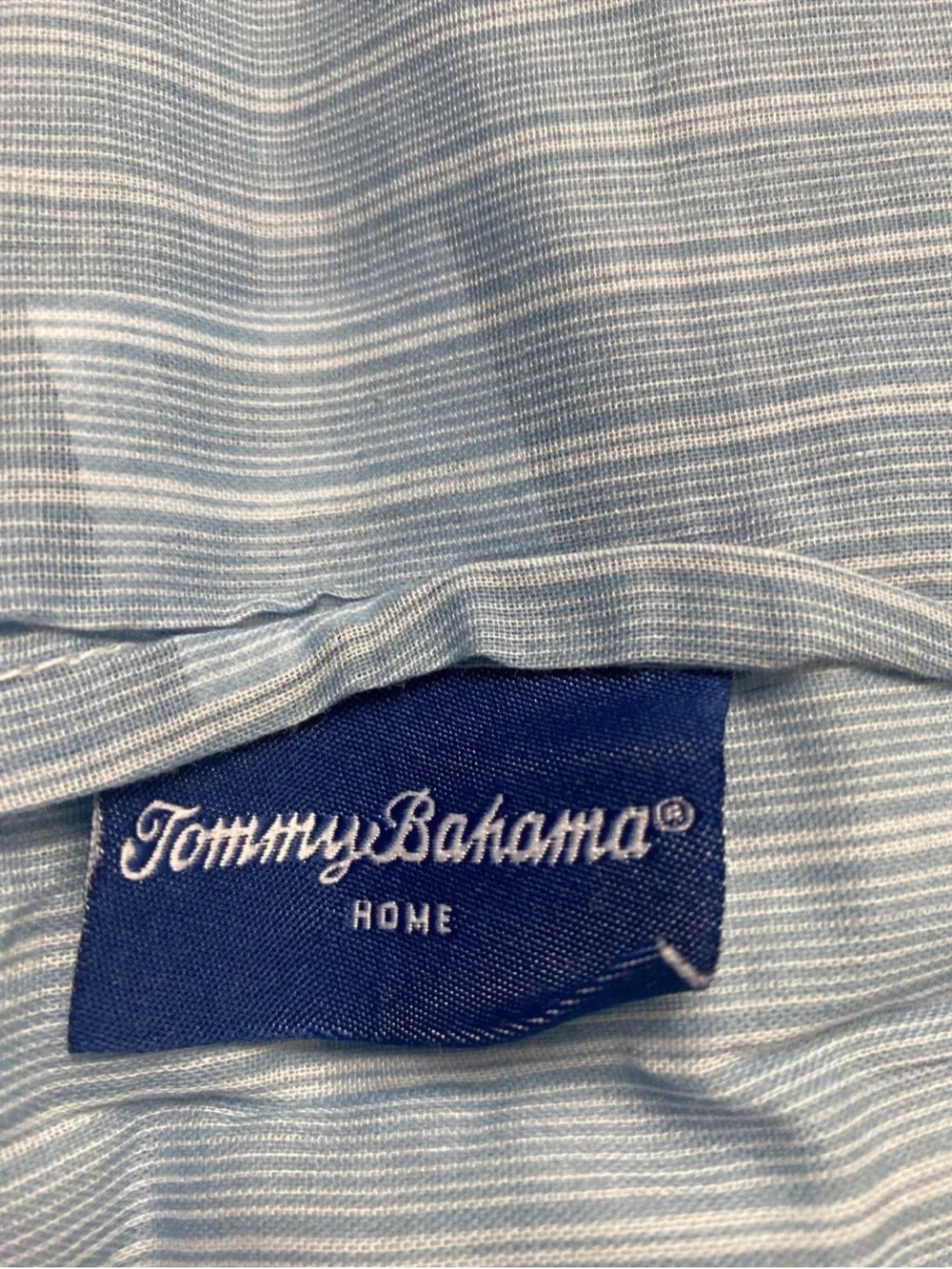 Tommy Bahama blue /aqua green Queen pillow shams 3